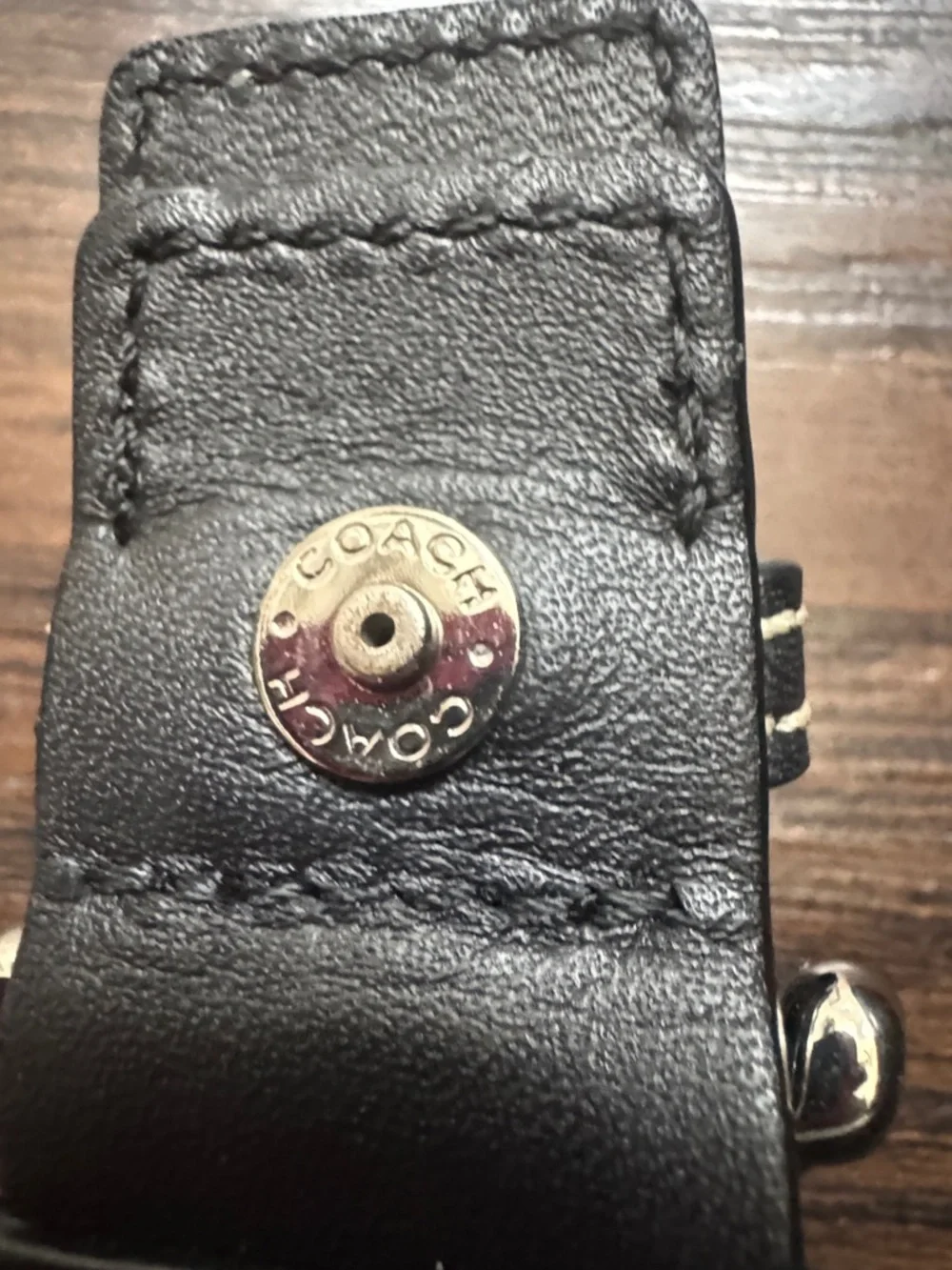 Coach SoHo Mini Signature Canvas Wristlet in Black and Gray, Excellent Condition